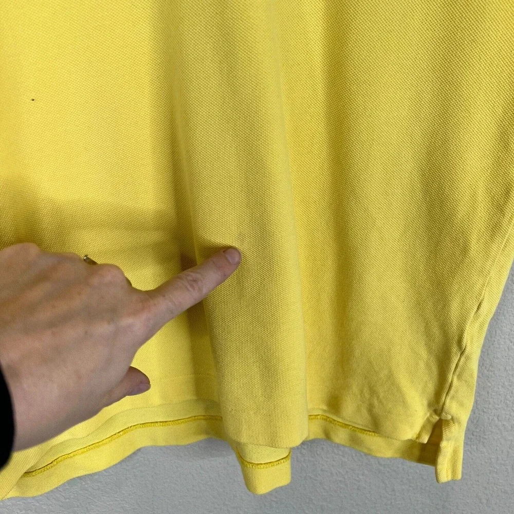 Ralph Lauren Men's Golf Polo Shirt Short Sleeve Collared Button Yellow Size‎ M